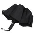 12 Ribs Travel Umbrella with Ptfe Canopy, Lengthened Handle (black)