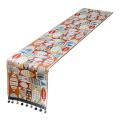 Jacquard Embroidery Table Runners Home Party Coffeetable Decoration-a