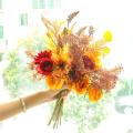 Autumn Color Simulation Bouquet Fake Flowers Wedding Decorations