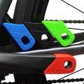 4pcs Universal Bicycle Fixed Gear Rubber Crank Protector Cover, Black