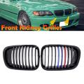 Glossy Black Front Hood Kidney Grill For-bmw E46 3 Series 1998-2001