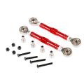 Cnc Metal Tie Pull Rod Set for 1/5 Hpi Km Rovan Car Toys Parts,red