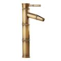 Brass Bamboo Style Faucet Single Handle Hot and Cold Water Tap B