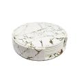 6pcs Pu Leather Marble Coaster Drink Coffee Cup Mat Round -2