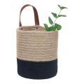 Wall Hanging Cotton Rope Basket with Handle for Flower Plants,toys(s)