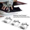 3 Pcs Stainless Steel Sewing Machine 4/8in 6/8in 8/8in Foot Presser