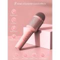 Wireless Noise Reduction Microphone Built-in Sound Card (pink)