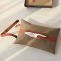 Hanging Armrest Box Leather Tissue Bag Hangable Paper Bag