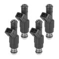 Set Of 4 Upgrade 4-hole Fuel Injectors Nozzle for Jeep Wrangler