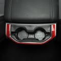 Car Rear Cup Holder for Dodge Ram 1500 2018-2022, Red Carbon Fiber