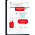 2022 Planner Office Daily Planner Book 200 Sheets (400 Pages) ,black
