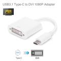 Usb3.1 Type-c to Dvi Hd Conversion Cable 1080p Portable Extended