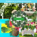 6 Kinds Monstera Artificial Palm Leaves Plant Hawaiian Decorations
