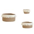 Cotton Rope Storage Baskets Kids Hand Woven Baskets Candy Storages D