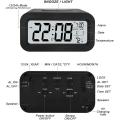 Rechargeable Alarm Clocks,digital Alarm Clocks,12/24hours Date Black