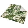 Plants Pattern Linen Waterproof Tablecloths Decorative 90x90cm