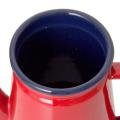 2x 1.1l High-grade Enamel Coffee Pot Pour Over Milk Water Jug Red