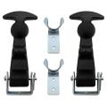 2packs 4.7 Inch T-handle Draw Latches with Brackets, T-handle Hasp