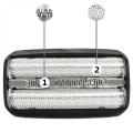 2 Pcs Replacement Shaver Foil Cassette Head for Braun 70s Series