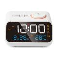 Alarm Clock with Radio Led Digital 12/24hr Snooze Wake Up Clock White