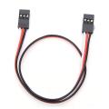 10pieces Of 300mm for Rc Jr Futaba Male-to-male Servo Extension Cable