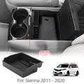 For Toyota Sienna 2011-2020 Central Console Armrest Storage Box