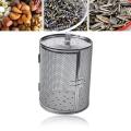 Storage Basket Stainless Steel Bbq Grill Rotisserie Drum 14x18cm