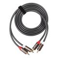 Rexlis 2 Rca to 2 Rca Hifi Audio Cable Ofc Av Speaker Wire 1.8m