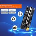 6pcs Pci-e 1x to 16x Adapter Card Adapter Board for Btc Miner Black