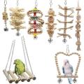 Bird Toys Perch Accessories for Parrot Swing Toys Ladder Pet Diy