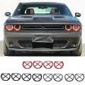 Car Abs Glossy Black Front Headlight Cover for Dodge Challenger 15-22