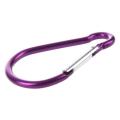 Large D Shaped Aluminum Carabiner Bi-colored Clip Hook