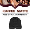 Silicone Coffee Tamp Mat, Coffee Tampering Corner Anti-skid (black)