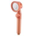 Pressure Shower Head with Switch On/off Button Bathroom(pink Orange)