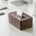 Black Walnut Paper Box,solid Wood Tissue Box,wooden Storage Box 2