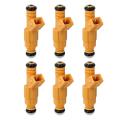 Set Of 6 Fuel Injectors 4-hole for Jeep Cherokee 89-98 0280155784