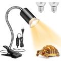 Reptile Heat Lamp Rotatable Hose,2 Uva/uvb Bulb Turtle , Us Plug