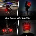 Led Rear Bike Light 6 Lighting Modes Usb Flashlight 400mah Battery