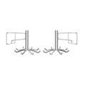 2 Pcs Rotating Wall Hook 8-claw Storage Hooks for Kitchen Bathroom