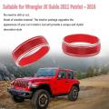 Aluminum Cd Switch Button Cover Trim for 11-17 Jeep Wrangler Jk(red)