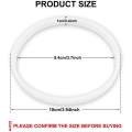 6 Pack Rubber Gaskets Replacement Seal White O-ring for Ninja Large