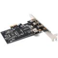 Pcie 3 Ports 1394a Firewire Expansion Card, for Pc, Dv Connection