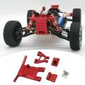 Rc Car Metal Front Guard & Bumper Set for Wltoys 124016 Red