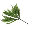 3x 7 Branches Green Artificial Plant Floral Persian Leaf Flower