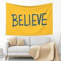 Believe Poster Aesthetic Tapestries Small Art Wall Hanging Throw B