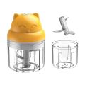 Mini Electric Food Chopper 250ml Cordless One Button Operation