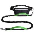 Dog Leash with Waist Bag Reflective Jogging Dogs Traction-c