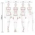 Fashion Illustration Rulers Sketching Templates Ruler Sewing,type B