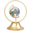 Light Luxury Crystal Globe Decoration Metal Craft Decoration, S