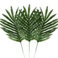 24 Pcs 2 Kinds Tropical Plant Artificial Palm Leaves Turtle Leaf